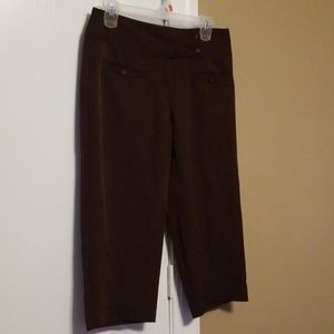 Cato Brown dress capri pants